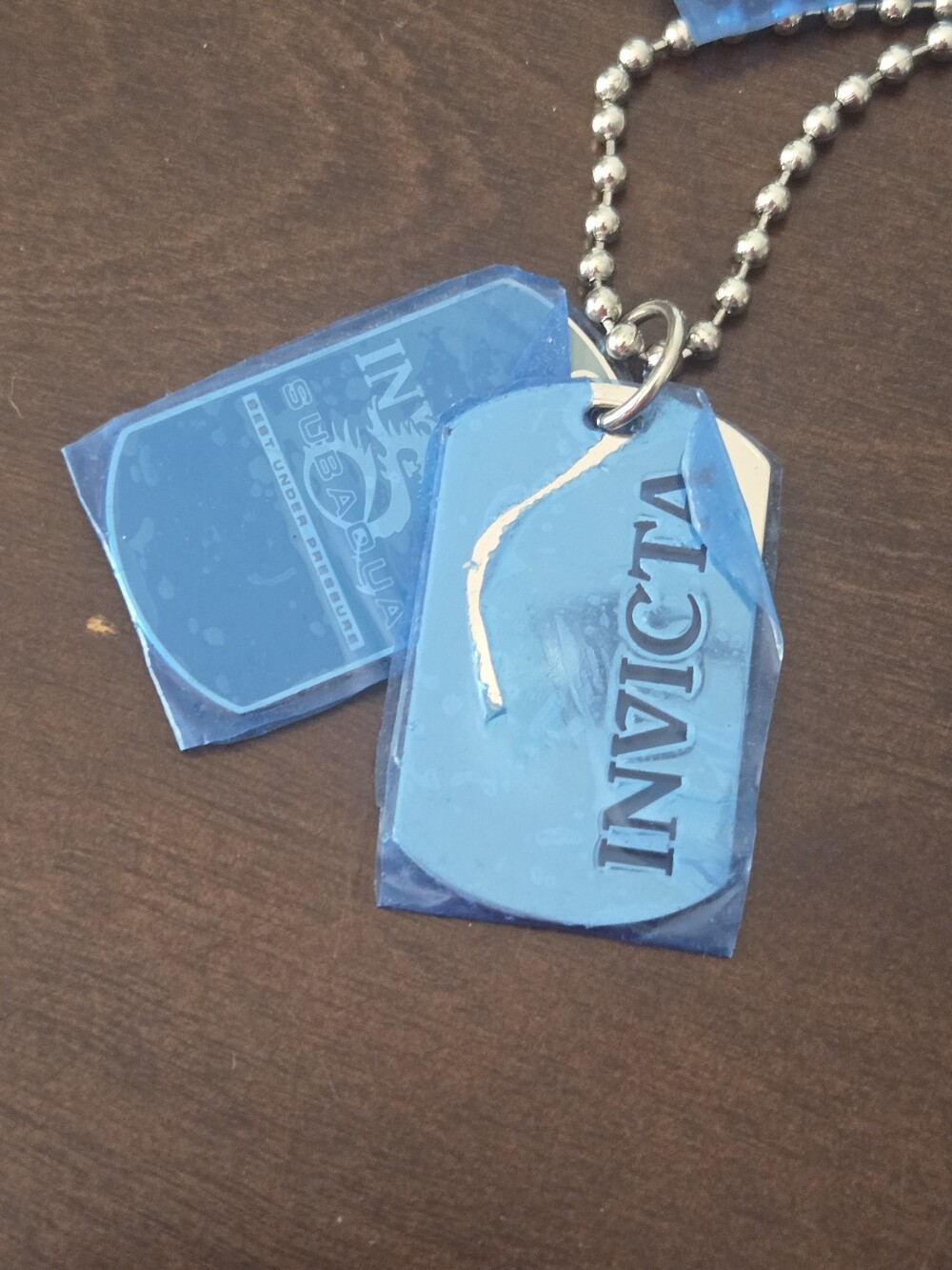 Invicta Subaqua Stainless Steel Dog Tag Pendant